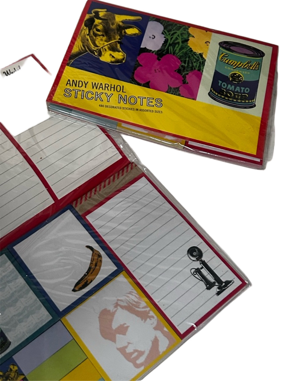 NWT Andy Warhol Sticky Notes Set of Two Collector’s Items Stationary
